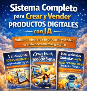Sistema completo para crear y vender productos digitales con IA